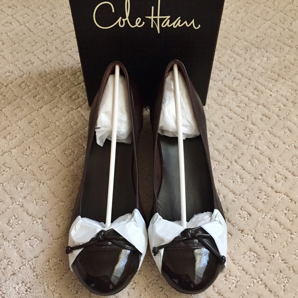 Cole Haan Air Tali Lace Wedge, Chocolate Brown